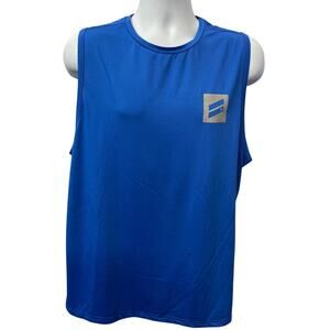 MENS HURLEY BLUE SLEEVLESS SHIRT TANK TOP T-SHIRT SIZE M